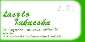 laszlo kukucska business card